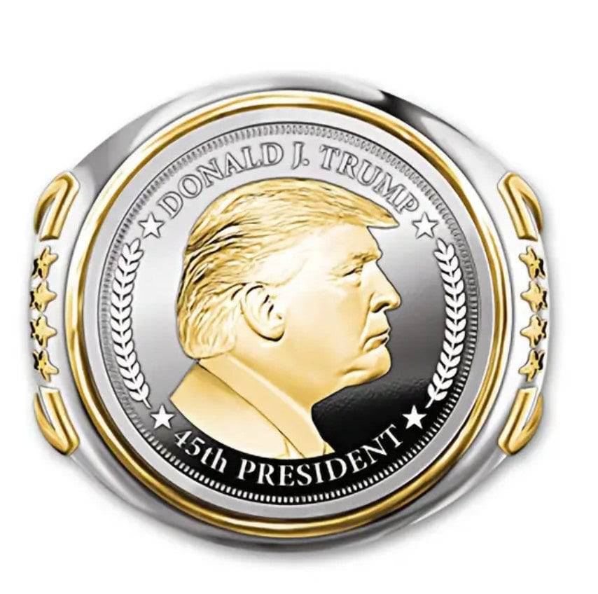 President Trump Ring Two Color Ring - Packin Patriot Merch