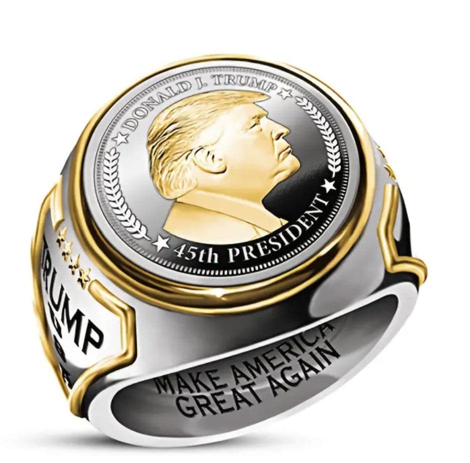 President Trump Ring Two Color Ring - Packin Patriot Merch