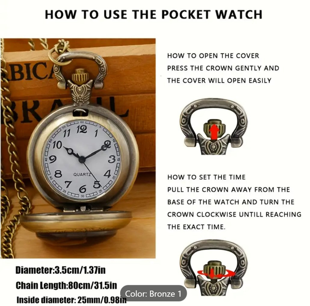 American Eagle Pocket Watch - Packin Patriot Merch
