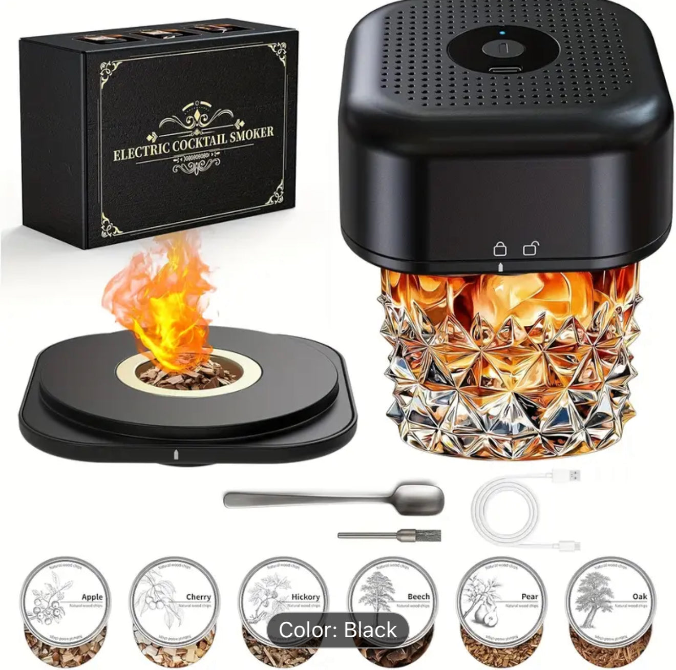 Whiskey Smoker Kit 6 Flavors