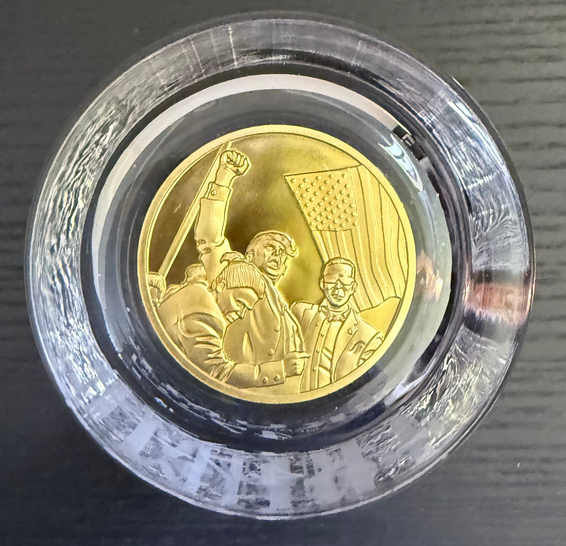 Presidential Memorabilia Golden Plated Coin - Packin Patriot Merch