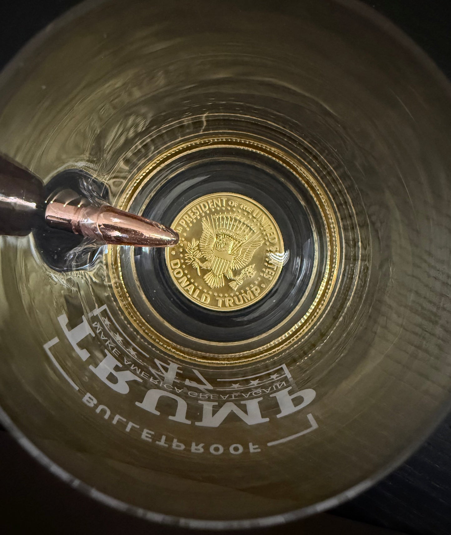 Presidential Memorabilia Golden Plated Coin - Packin Patriot Merch