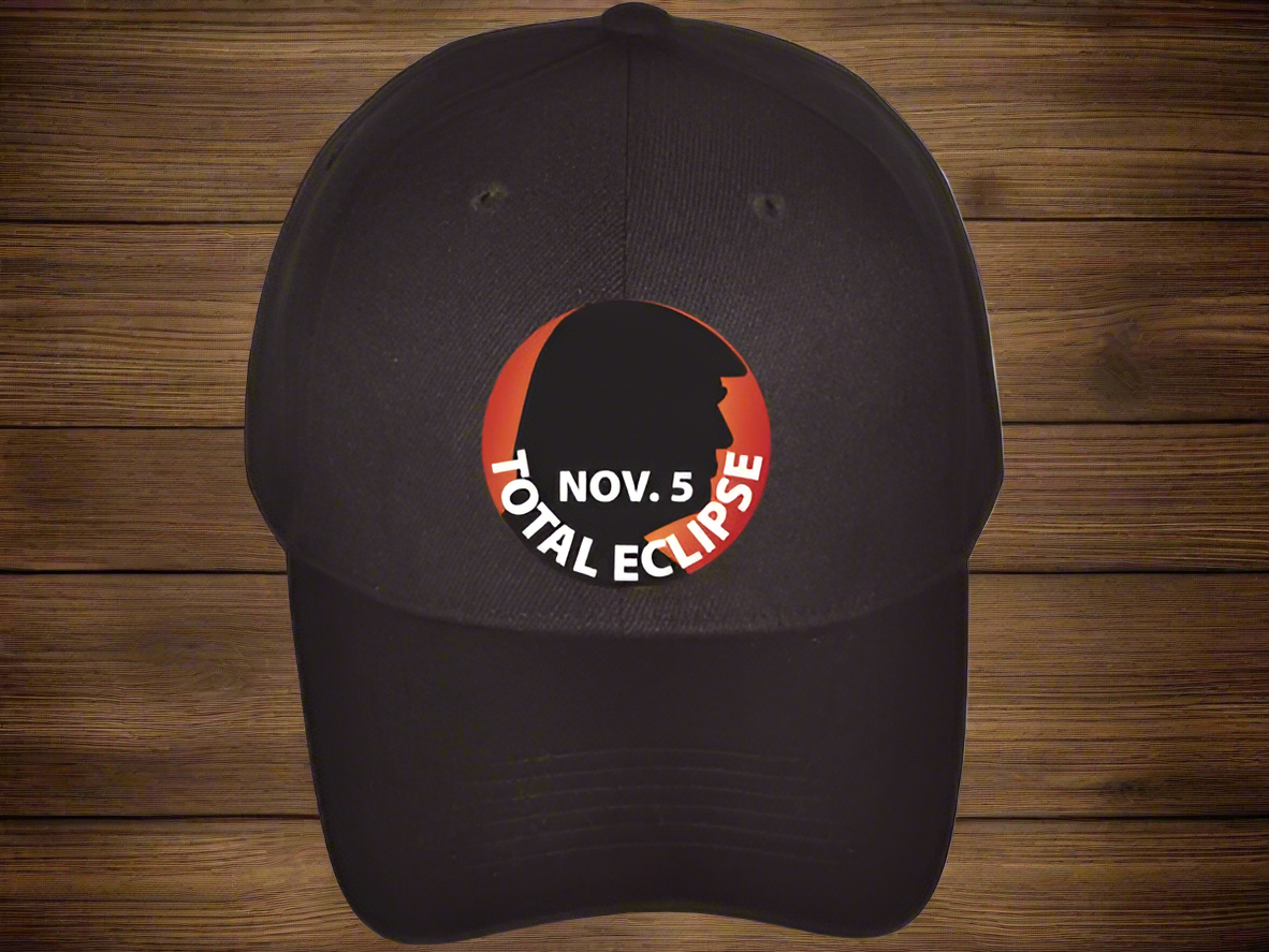 Total Eclipse Black Embroidered Baseball Cap (Free Poker Chip with purchase)