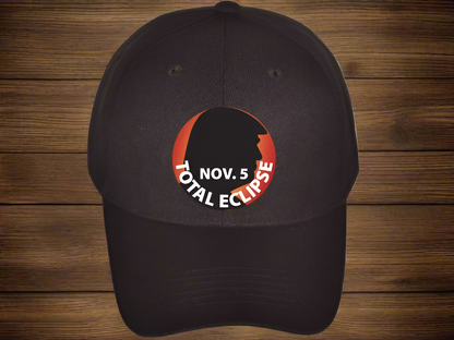 Total Eclipse Black Embroidered Baseball Cap (Free Poker Chip with purchase)