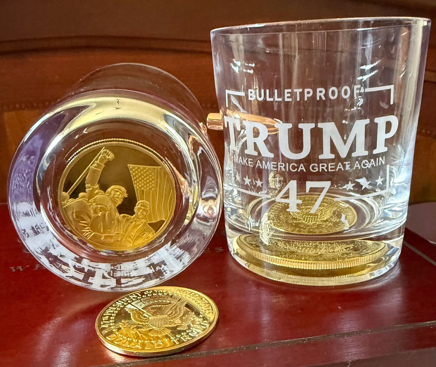 Presidential Memorabilia Golden Plated Coin - Packin Patriot Merch