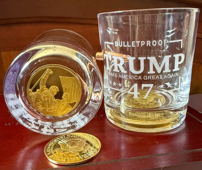 Presidential Memorabilia Golden Plated Coin - Packin Patriot Merch