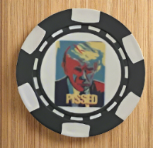 Trump Pissed Poker Chip