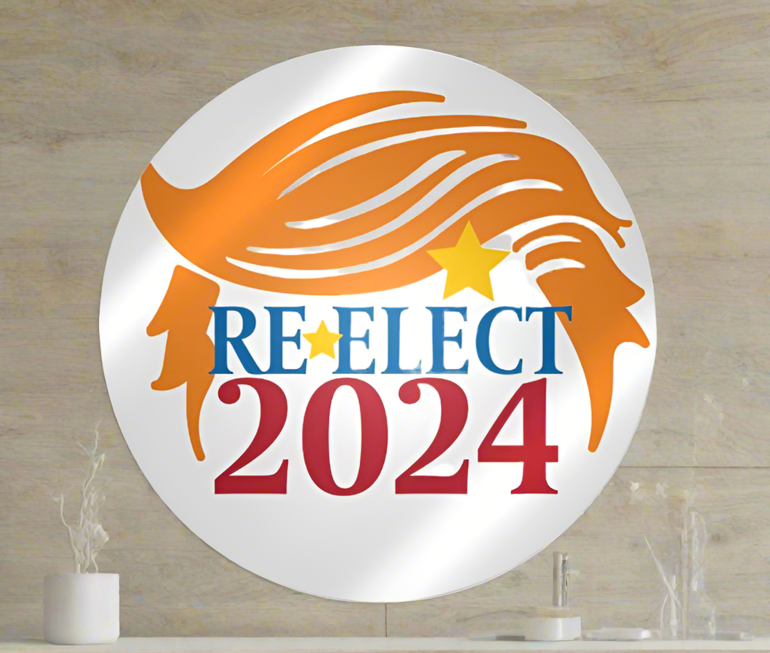 Re-elect 2024 Trump Bumper Sticker, 5”