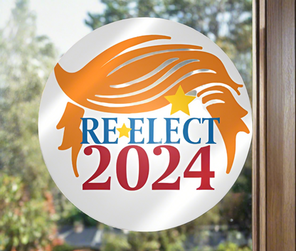 Re-elect 2024 Trump Bumper Sticker, 5”