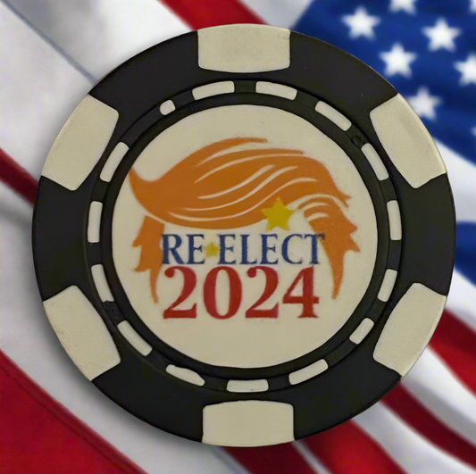 Trump Re-elect 2024 Poker Chip