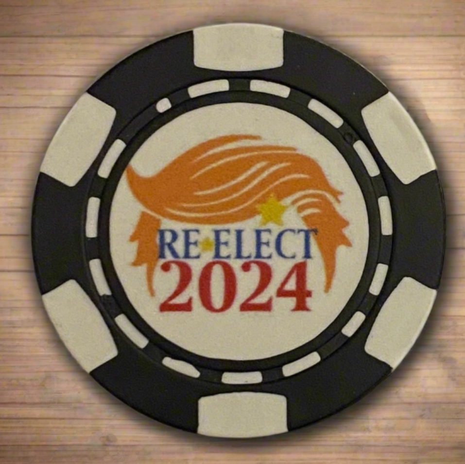 Trump Re-elect 2024 Poker Chip