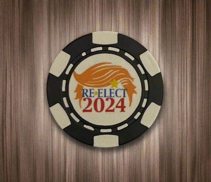 Trump Re-elect 2024 Poker Chip