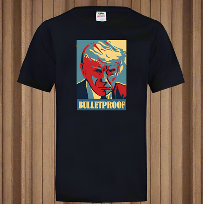 Trump Mugshot BulletProof  T-Shirt (Free Bumper Sticker with purchase)